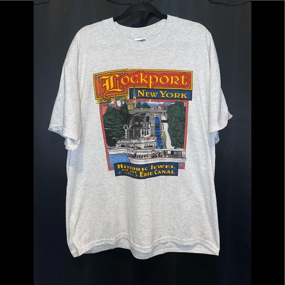 Jerzees Lockport New York Graphic Shirt - Picture 1 of 4